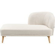 Beliani TANLAY - Chaise longue-Beige-Polyester