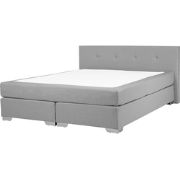 Beliani CONSUL - Boxspringbed-Grijs-Polyester