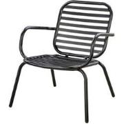 Tomo lounge chair alu/black