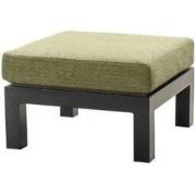 Midori ottoman alu black/emerald green