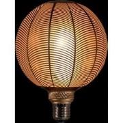 Led Bulb Palm Leaf Pattern Matt Gold 125X170Mm 4W-2200K / E