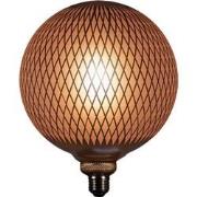 Led Bulb Grid Pattern Matt Gold 200X280Mm 5W-2200K / E27 Fit