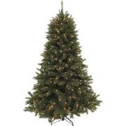 Forest Frosted Pine kunstkerstboom donkergroen LED d130 h185 cm