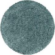 Tapijtenloods Monaco Soft Rond Shaggy Hoogpolig Vloerkleed Blauw / Tur...