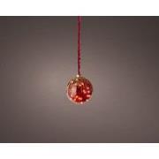 microled bal bo d14h14 cm rood/klassiek warm kerstverlichting