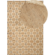 Beliani KALEKOY - Gevlochten-Beige-Jute