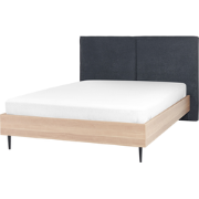 Beliani IZERNORE - Tweepersoonsbed-Grijs-Polyester