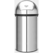 Push Bin afvalemmer, 60 liter - Matt Steel