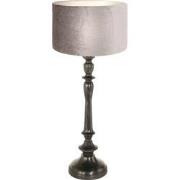 Anne Lighting tafellamp Bois - zwart - hout - 30 cm - E27 fitting - 37...