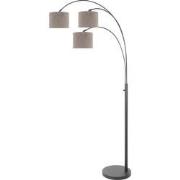 Klassieke Vloerlamp Polaris Taupe 3-lichts