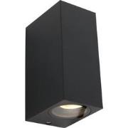 Moderne Wandlamp Alto Zwart 2-lichts