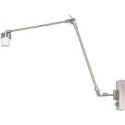 Moderne Wandlamp Luxora Staal