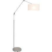 Moderne Vloerlamp Luxora Staal