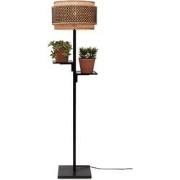 Vloerlamp Bhutan - Zwart/Bamboe - Ø40x160cm