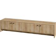 TV-meubel 4 deuren in eikendecor L180 cm - JIMMY