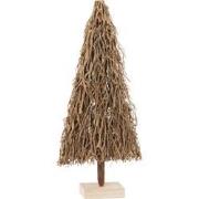 J-line - Kerstboom Plat Takken Hout Naturel Small - 40x12.5x90cm