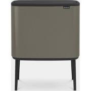 Bo Touch Bin, met 3 binnenemmers, 3 x 11 liter - Platinum