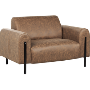 Beliani ASKIM - Fauteuil-Bruin-Polyester