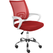 Beliani SOLID - Bureaustoel-Rood-Polyester