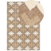 Beliani KONURTAY - Gevlochten-Beige-Jute