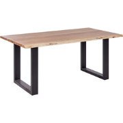 Beliani HEBY - Eettafel-Lichte houtkleur-Acaciahout