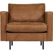 BePureHome Rodeo Classic Fauteuil - Recycle Leer - Cognac - 83x98x88