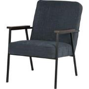 WOOOD Sally Fauteuil - Polyester - Blauw - 87x65x82