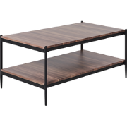 Beliani AVOCA - Salontafel-Donkere houtkleur-MDF