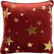 Geen merk STARS - Sierkussen 45x45 cm - velvet met gouden sterren - Bi...