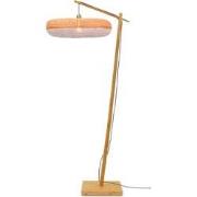 Vloerlamp Palawan - Bamboe/Wit - Ø77cm