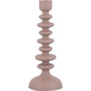 PTMD Lisanne Beige Casted Alu Candleholder Circles L