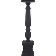 PTMD Statch Black Casted Alu Candleholder On Base