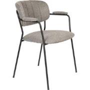 ANLI STYLE Armchair Jolien Black/Grey Fr