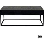 Benoa Jax 2 Drawer Coffee Table Black 120 cm