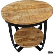 Benoa Dandridge Iron Paras Sidetable Wooden Top 60