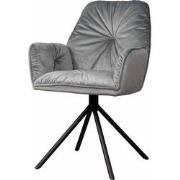 Tower living Palma armchair - fabric Bluvel 14 grey