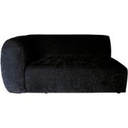 PTMD Lujo Sofa Anthracite Fiore Fabric 2 Seaterarm Left