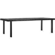 DTP Home Dining table Beam BLACK,78x275x100 cm, 8 cm recycled teakwood...