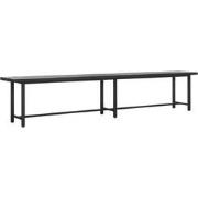 DTP Home Bench Beam BLACK,47x240x35 cm, 3 cm recycled teakwood top