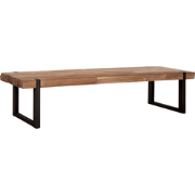 DTP Home Coffee table Beam rectangular,35x150x50 cm, 6 cm recycled tea...