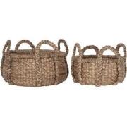 MUST Living Basket Colony round LOW, set of 2,21xØ26 cm / 26xØ54 cm. W...