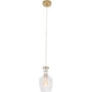 Mexlite hanglamp Grazio glass - messing - metaal - 18 cm - E14 fitting...