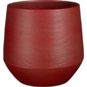 Mica Decorations Evora Bloempot - 30x30x28 cm - Donkerrood