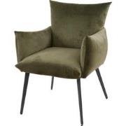 AnLi Style Eetkamerfauteuil Lobby Groen Velours