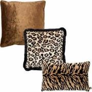 Hoii VOORDEELSET ANIMAL BROWN - Set van 3 sierkussens - Tobacco Brown ...