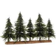 House of Seasons Decoratie Boomstam met Kunstkerstbomen - L80 x H40 cm...