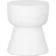 MUST Living Side table Motto White Small,35xØ30 cm, fiber cement white