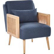 Beliani ORUM - Fauteuil-Blauw-Polyester