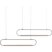 Beliani LOGONE - Hanglamp-Zwart-Aluminium