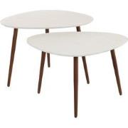 AnLi Style Salontafel set/2 driehoekig stone